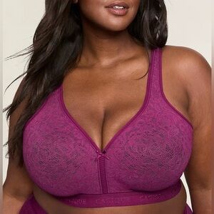 Cacique Cotton Lace Lightly Lined No Wire